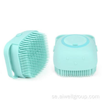 Baby Silicone Soft Bath Brush med schampon Dispenser